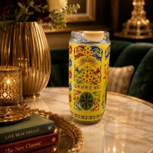 ماگ اسمگ زردطرحدار 420ML